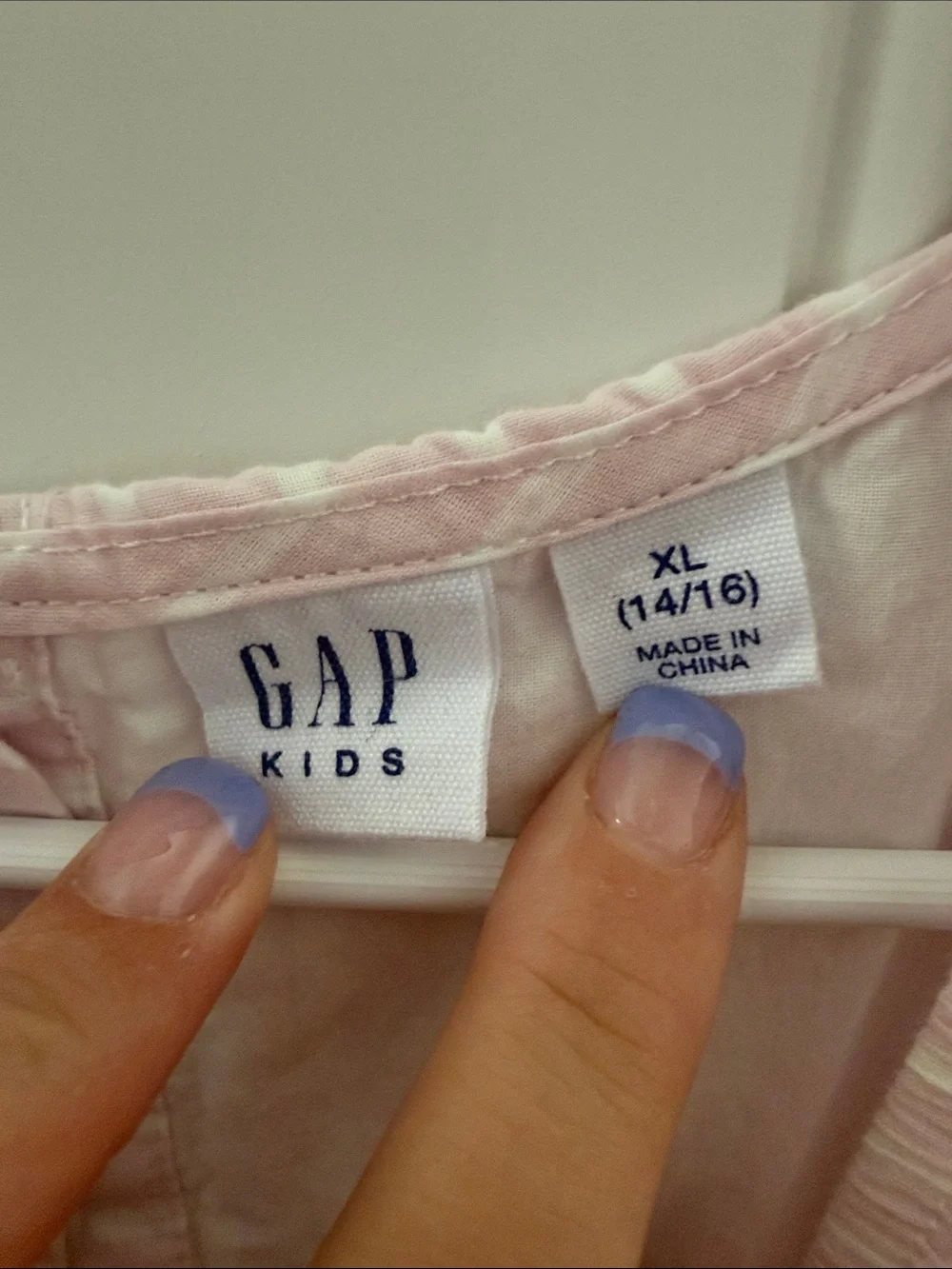 GAP Girls Light Pink Striped Eyelet Sundress
